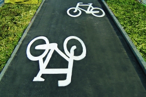 znak symbol P-23 poziomy rower rowerek - termoznak